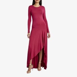 NEW BCBGMaxAzria Jace Drop Waist Long Sleeve Maxi Dress Size Small